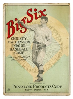 Christy Mathewson Big Six Game With Box and Spinner